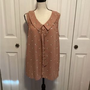 ModCloth Owl Sailor Top Size XL